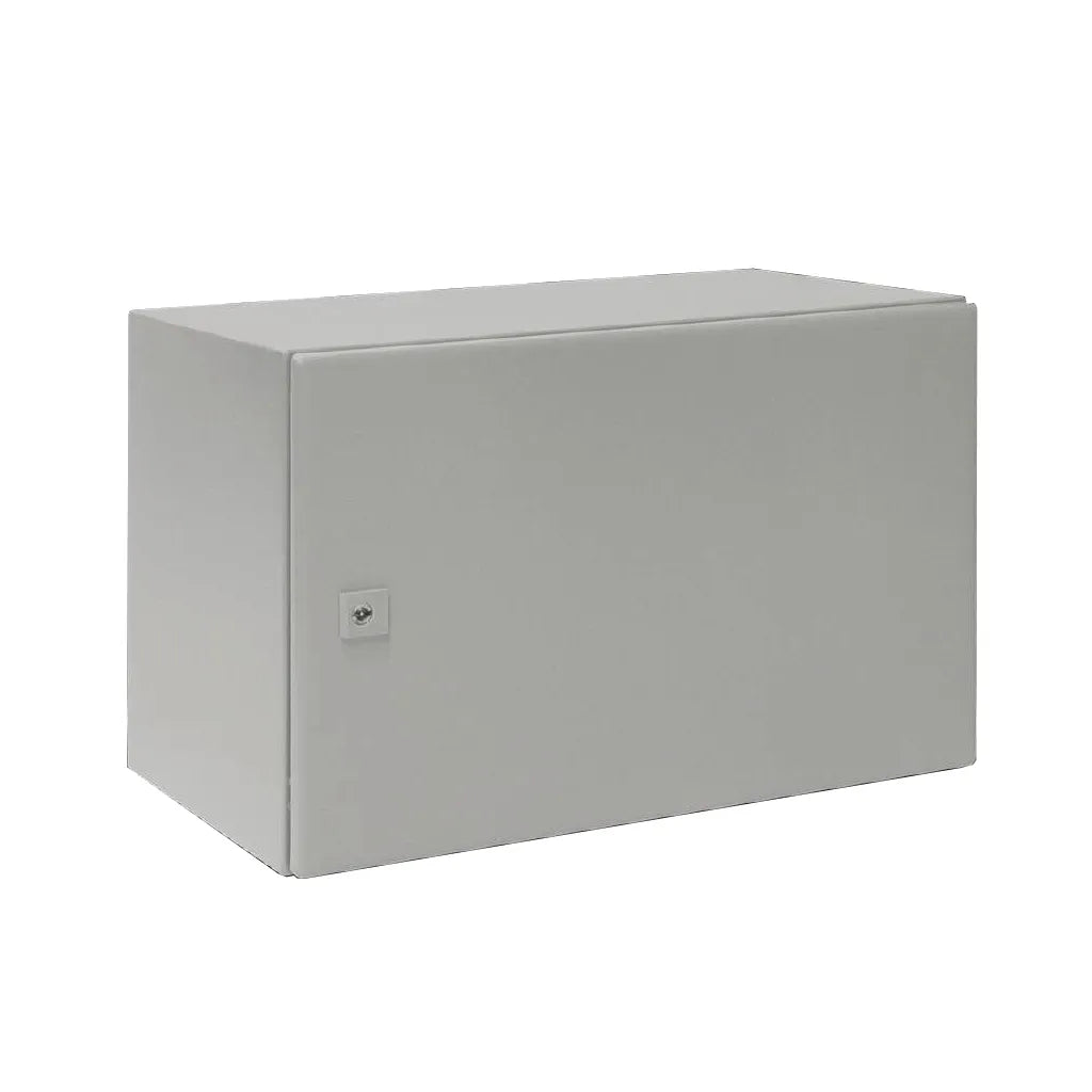 AE Gabinete mural de chapa de acero 1P 380Hx600Wx350Dmm RAL7035 IP66 NEMA 4