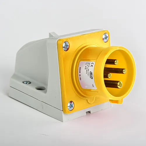 Clavija mural 16A 3P+T 120VCA 4h Amarillo IP44