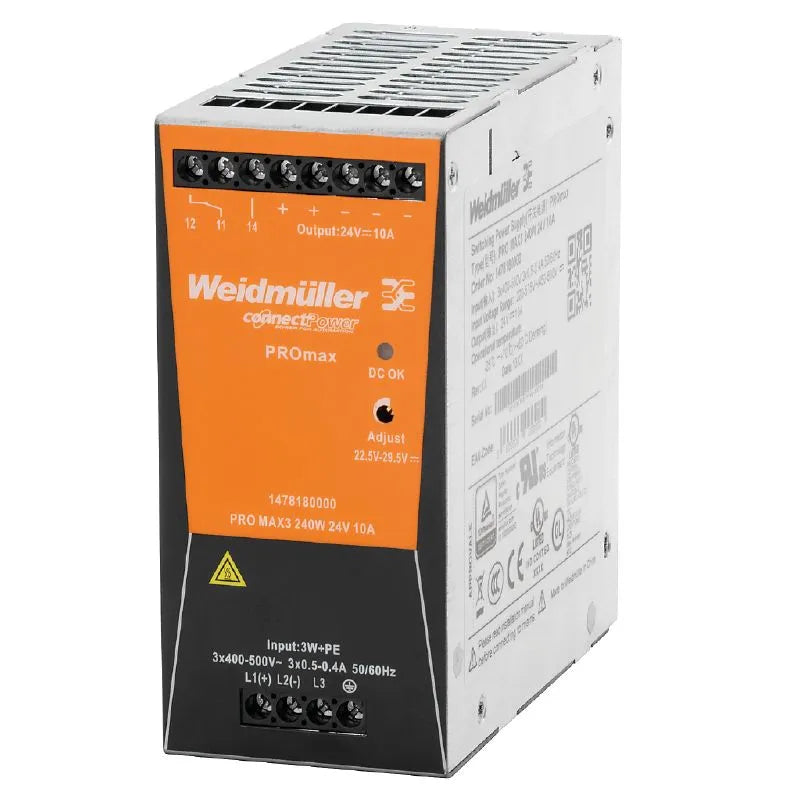 PROmax Fuente de alimentación trifasica 3×400-500VCA Output 240W 24V CD 10A