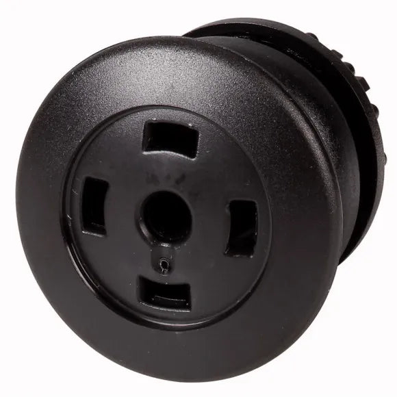M22S-DRP-S-X Botón sin placa Hongo Bisel negro 22mm Mantenido Cabezal/Negro