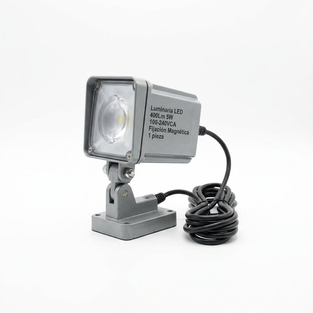 Luminaria LED 400Lm 5W 100-240VCA Fijación Magnética 1 pieza