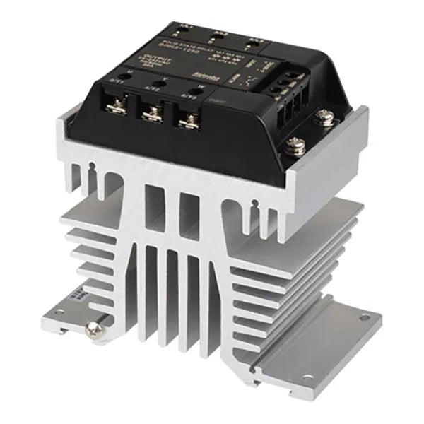 SRH3-1250 SSR trifásico con disipador 50A Input 4-30VCD Output 24-240VCA