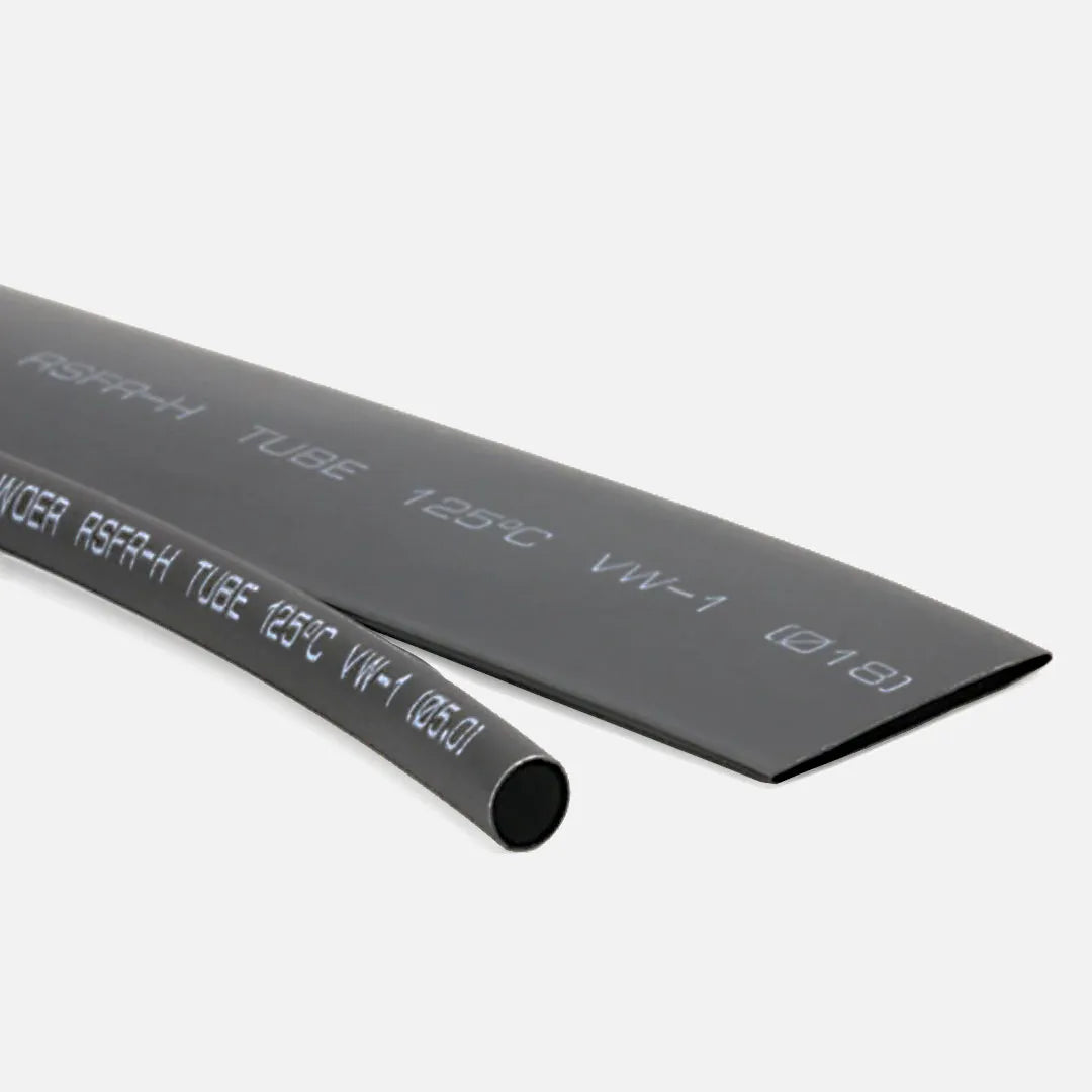 Tubo termocontráctil negro Contracción 2:1 3mm (1/8″) 20-18AWG 400mts