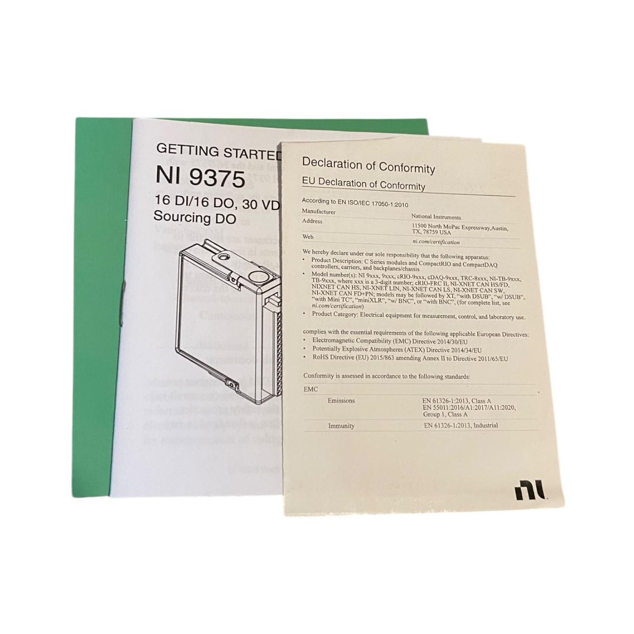 National instruments NI-9375 módulo de entrada analógica