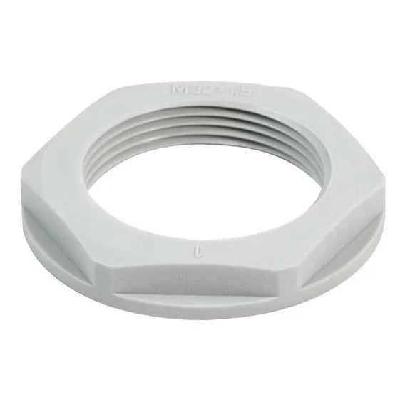 177242 SKMU NPT 3/4-K68 Contratuerca de plástico para glandula 3/4″ Color gris