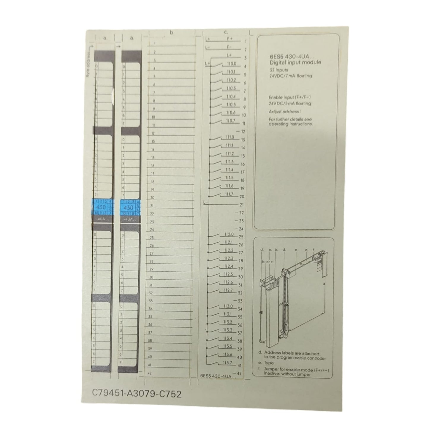 Siemens 6ES5430-4UA14 Simatic S5