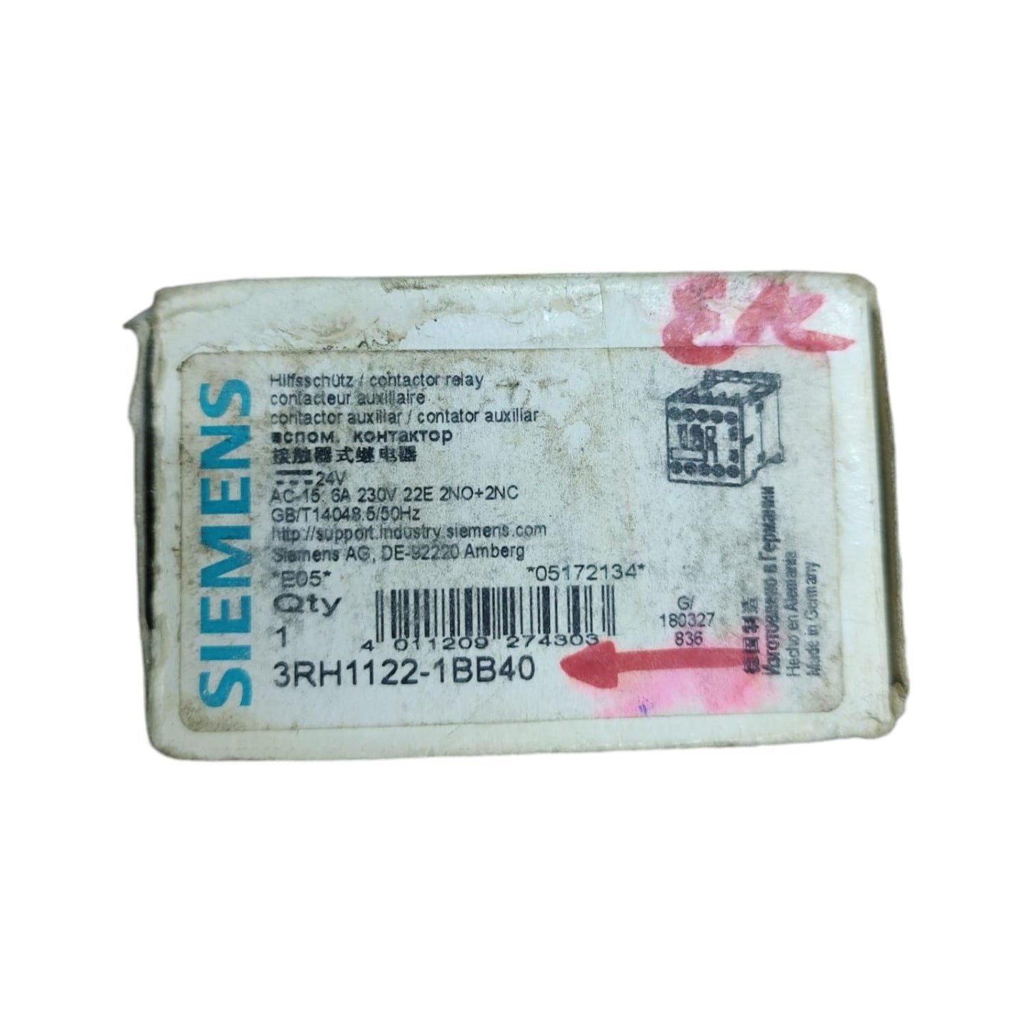 Siemens 3RH1122-1BB40 contactor