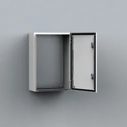 Gabinete mural de chapa de acero 1P 600Hx500Wx260Dmm RAL7035 IP66 NEMA 12, 4