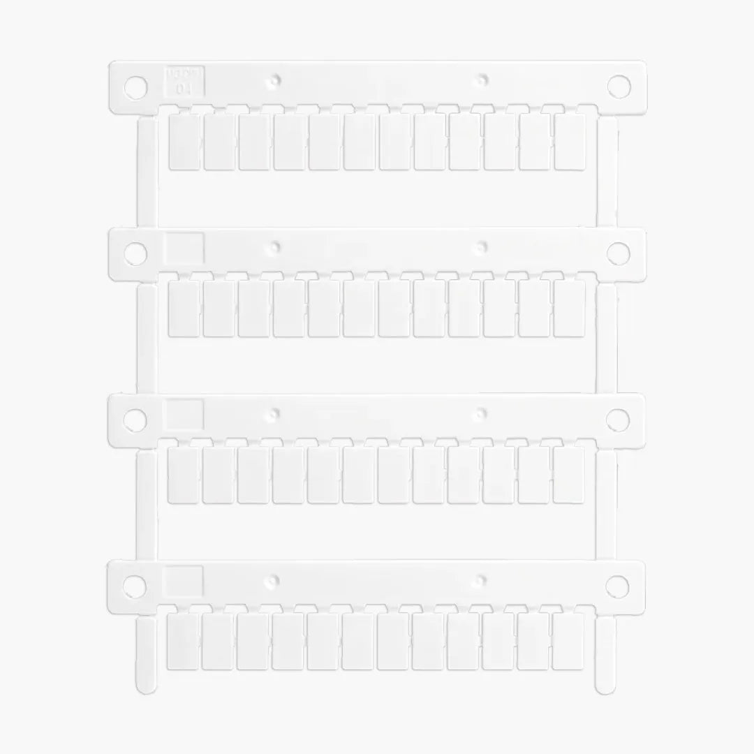 Juego de etiquetas de plástico para 38.21/51/61/81/91 6x10mm 48 piezas