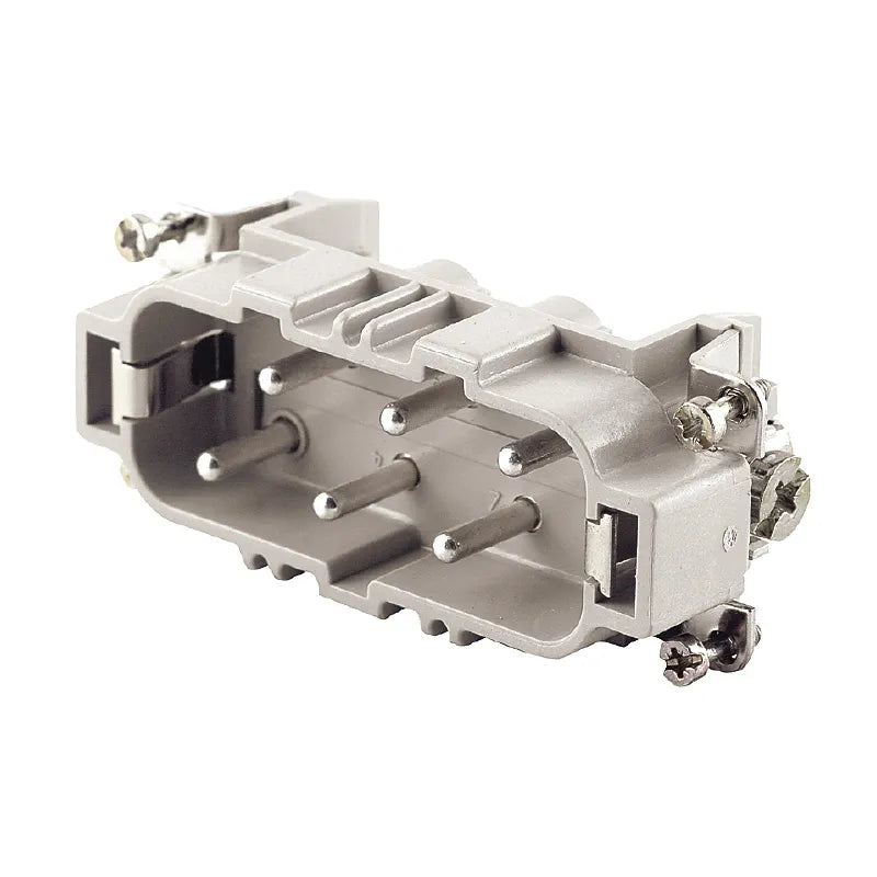 HDC HSB 6 MS 7-12 Inserto macho Conexión tornillo 6P+PE 35A 400V Grupo 10