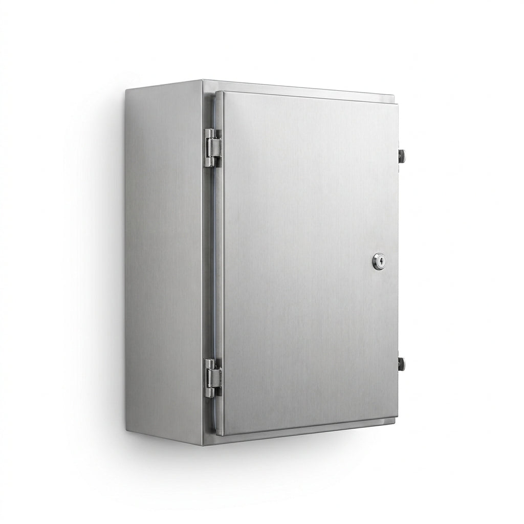 Gabinete mural de acero inoxidable AISI304 1P 800Hx600Wx300Dmm IP66 NEMA 4X