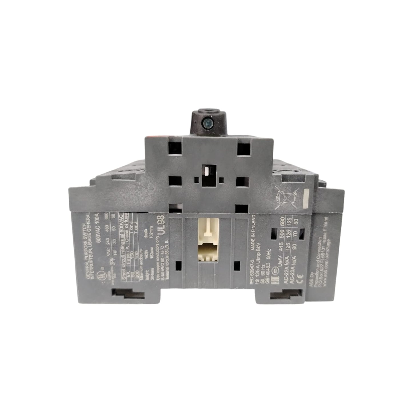 ABB 1S200B11907600543/OT125F3 Interruptor termomagnético