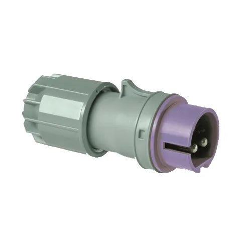 Clavija aérea 16A 2P 24VCA Violeta IP44