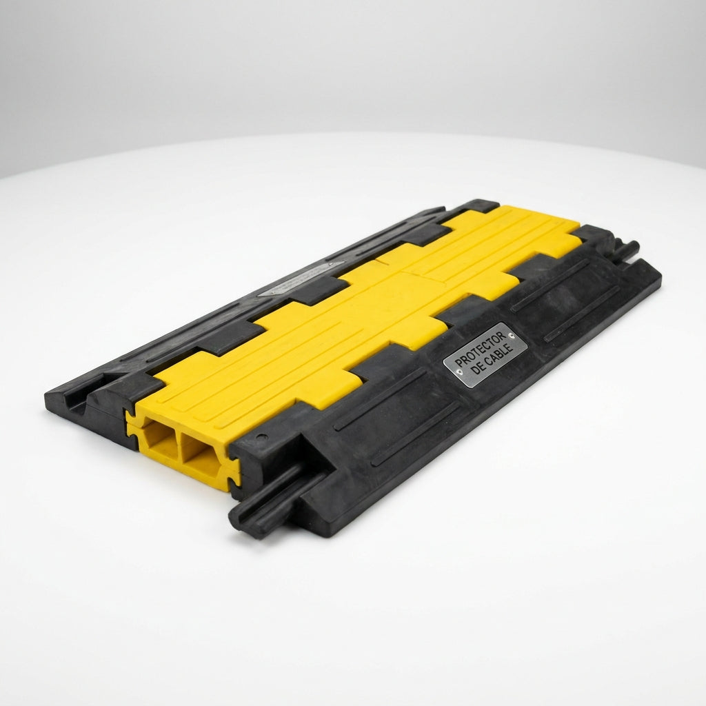 BIND Protector de cable amarillo de 2 canales PVC