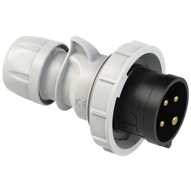5602 Clavija aerea 3P+T 7H 16A 500V IP67 Negro