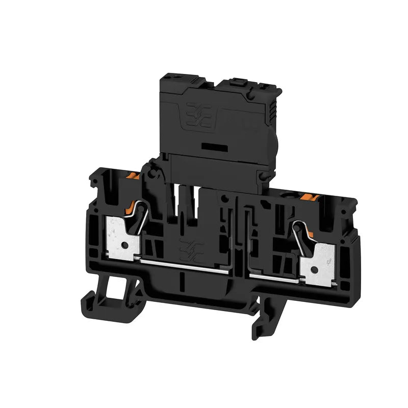 AFS 4 2C BK Clema portafusible europeo 4mm² 26-10AWG 6.3A 500VCA Negro