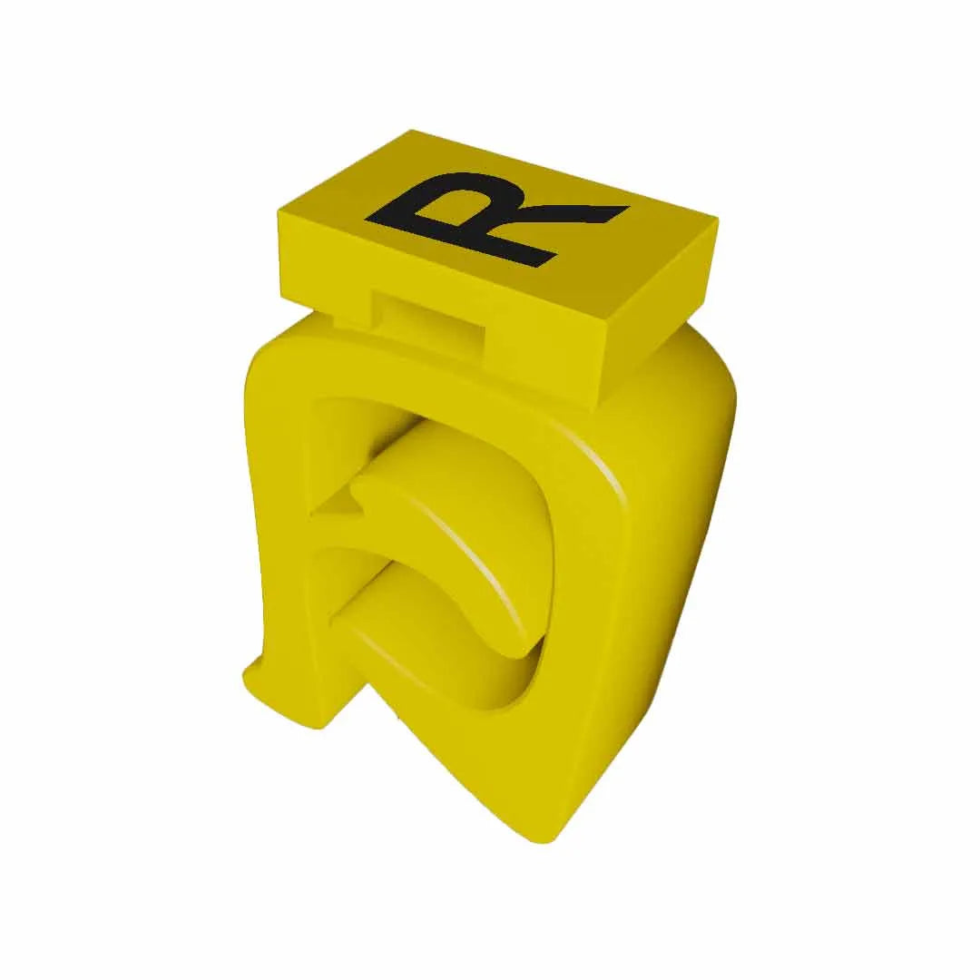 M-FIX O 2.3 R Señalizador abierto de cable 12-8AWG -R- Amarillo 250Pz