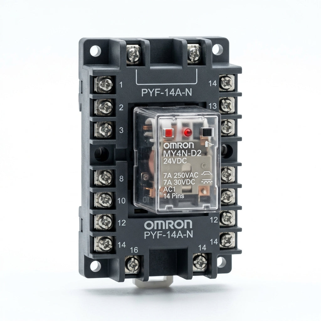 Omron My4n-d2+pyf-14a-n relé + su zócalo