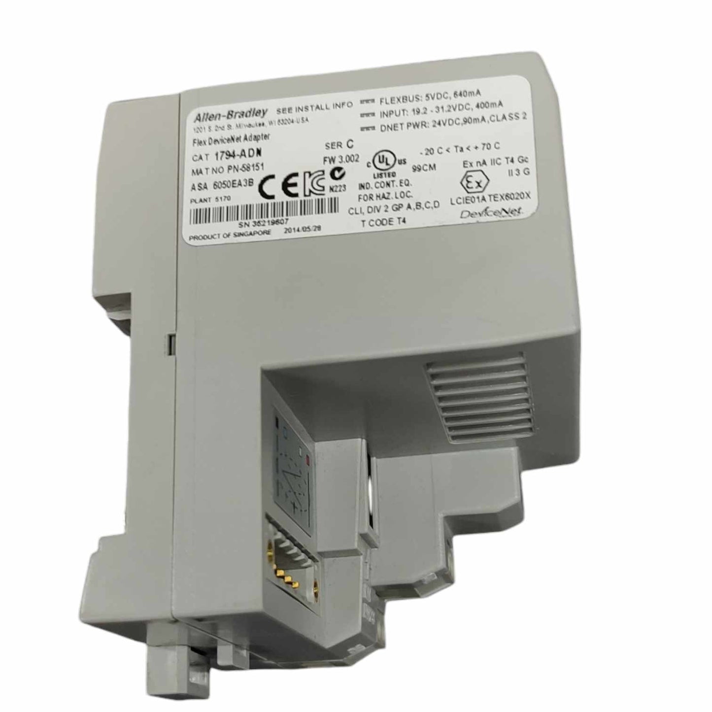 Allen Bradley 1794-ADN módulo adaptador de medios