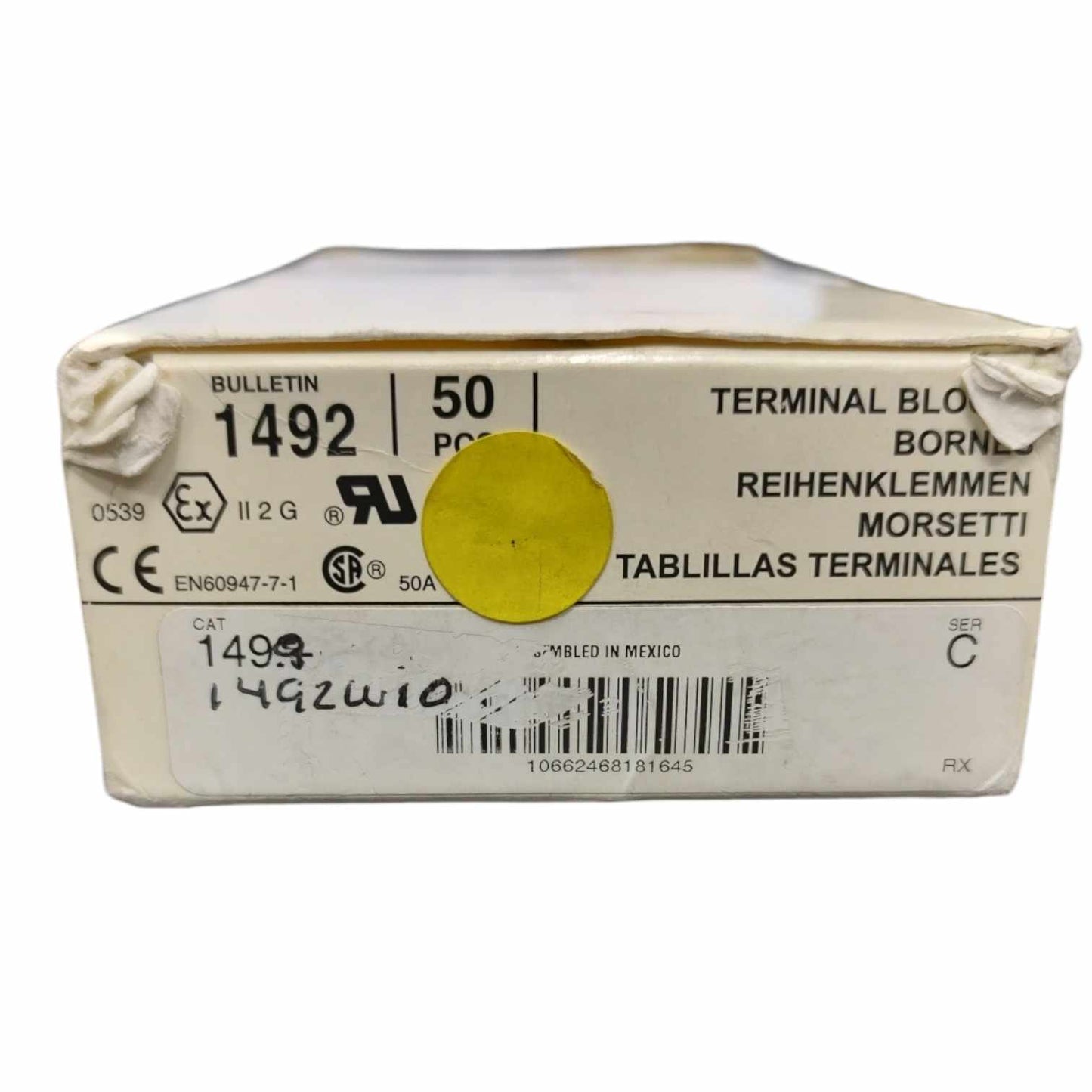 Allen Bradley 1492-W10 clemas 50 piezas