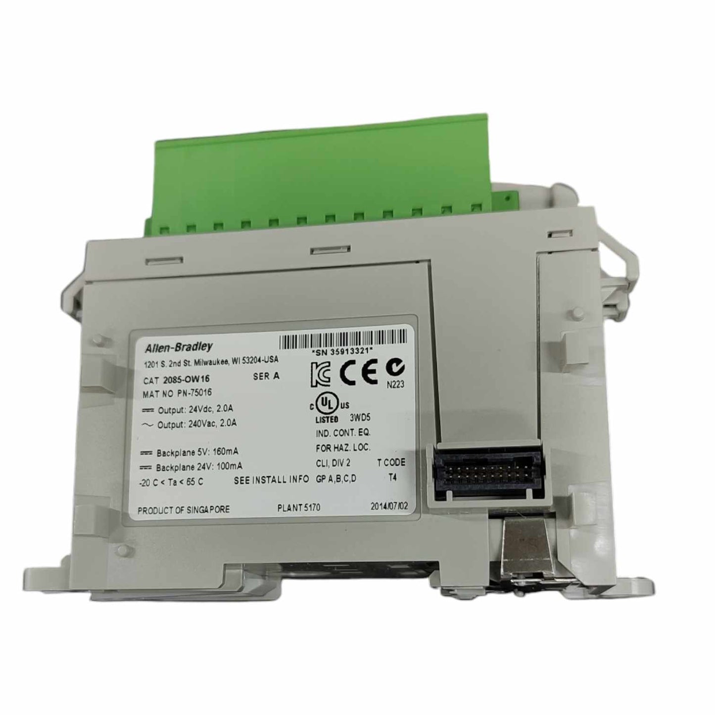 Allen Bradley 2085-OW16 módulo de salida micro8000
