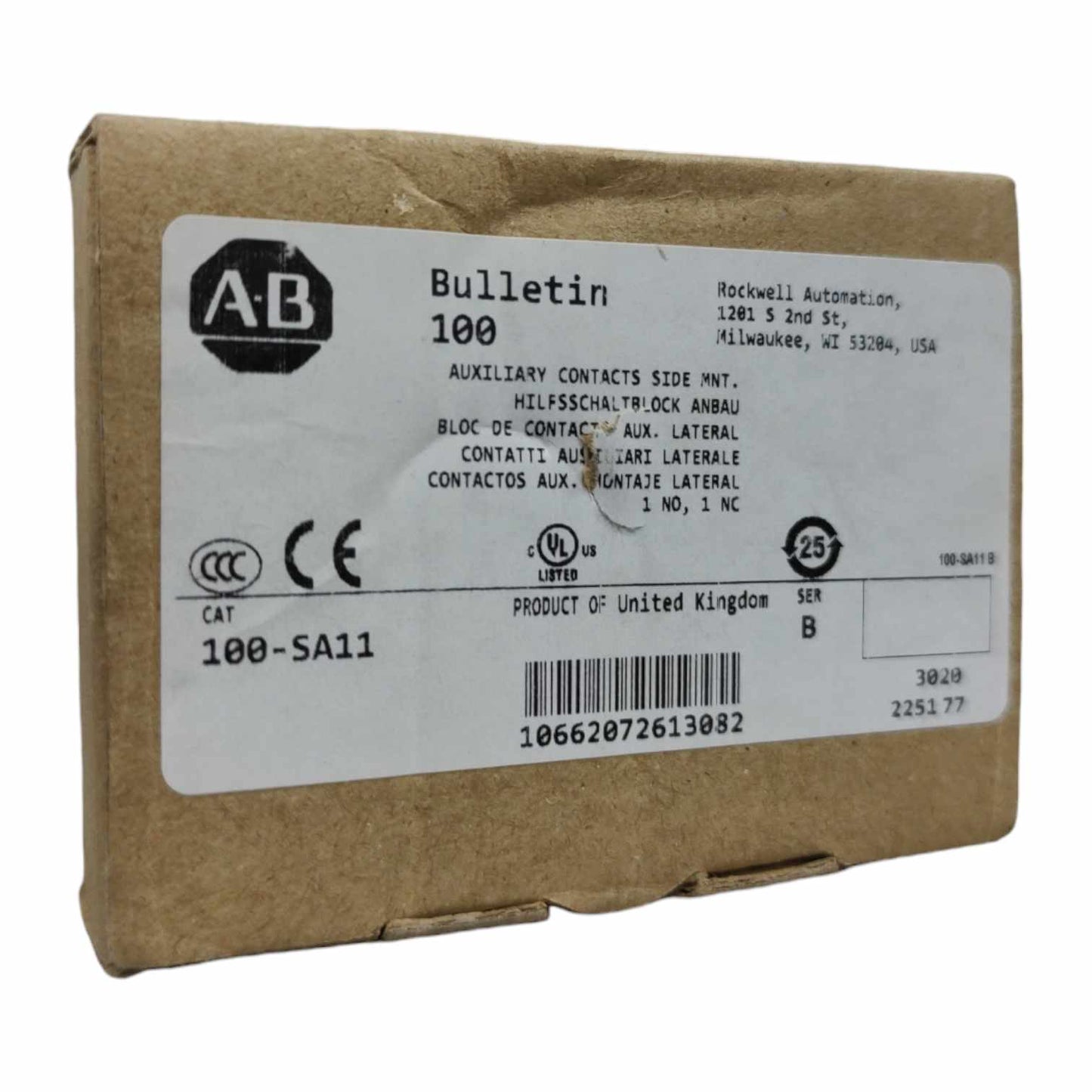 Allen Bradley 100-S Bloque auxiliar