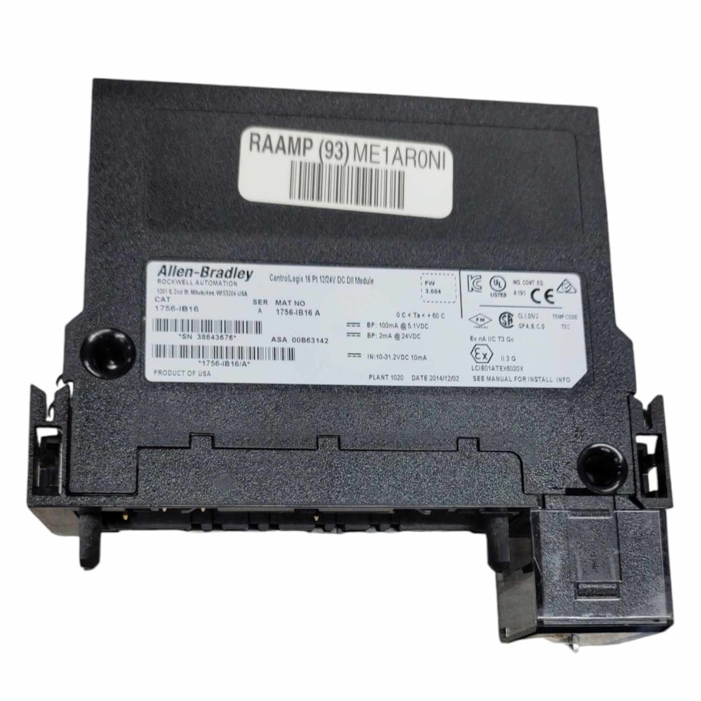 Allen Bradley 1756-IB16 PLC.