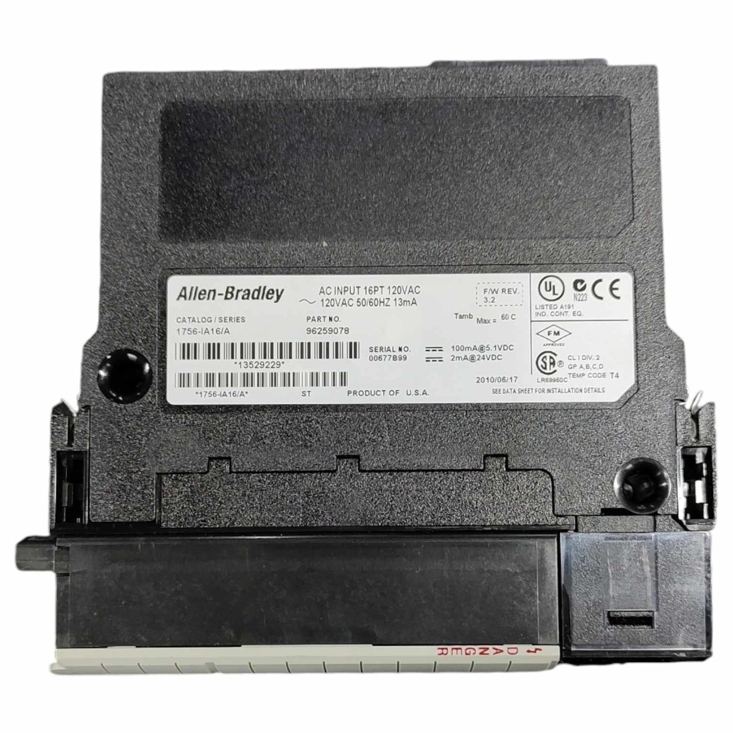 Allen Bradley 1756-IA16 módulo de entrada.