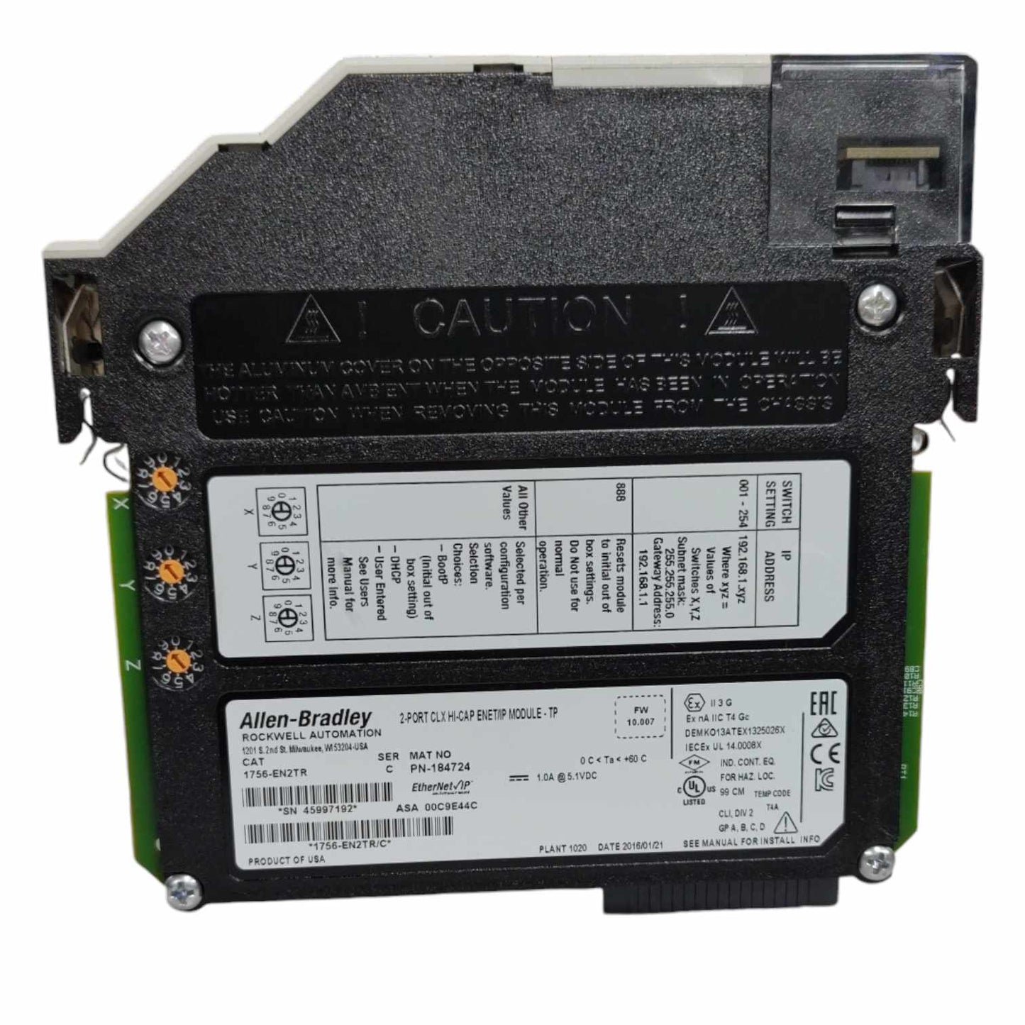 Allen Bradley 1756-EN2TR EtherNet/IP