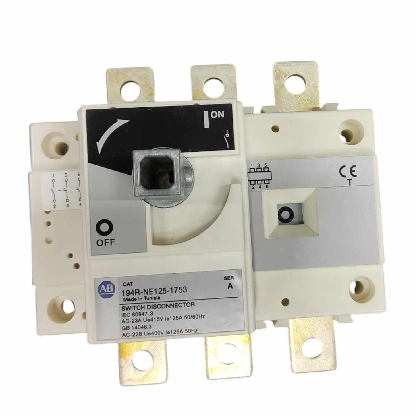 Allen Bradley 194R-NE125-1753 Desconector Switch 3 polos