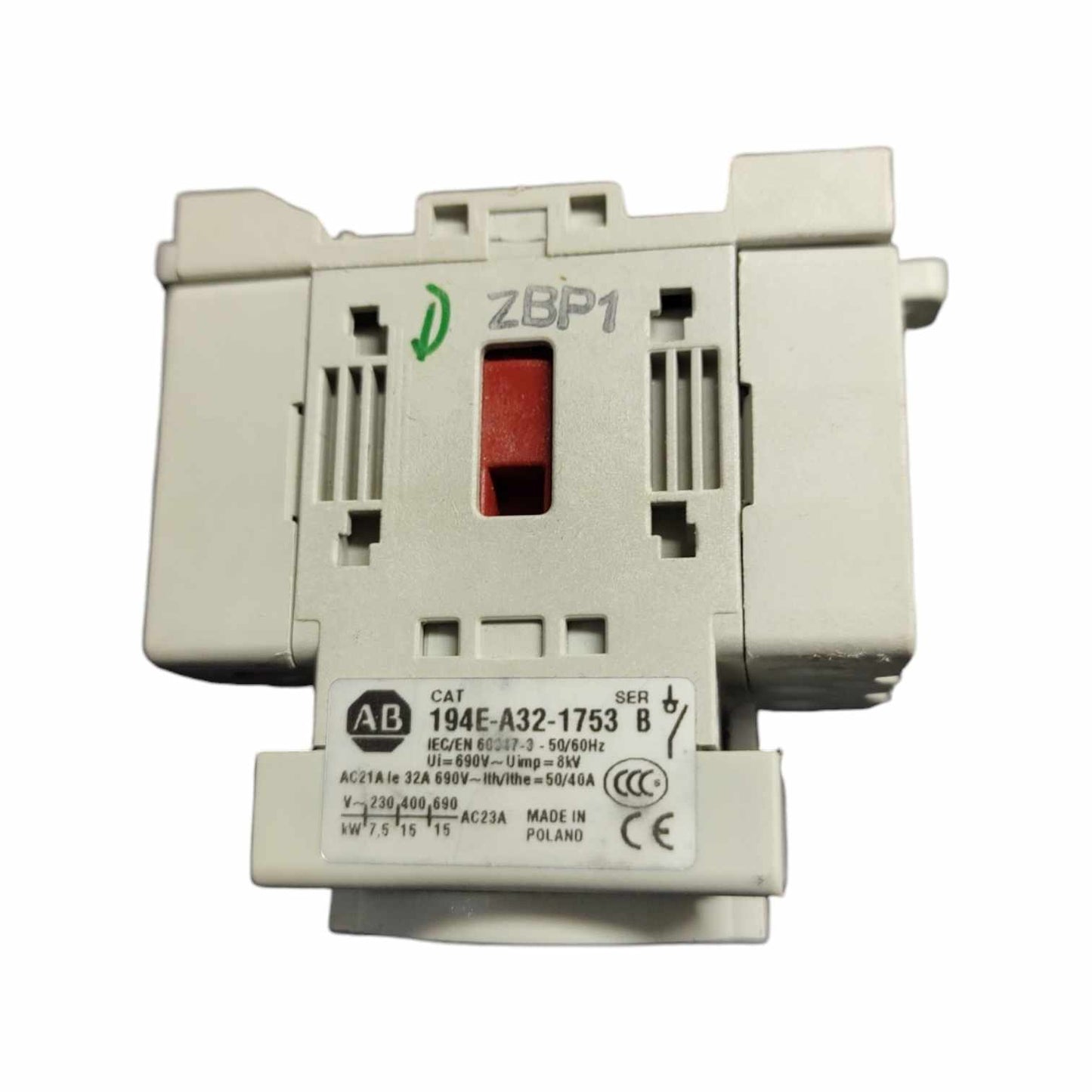 Allen Bradley 194E-A32-1753 Interruptor de carga