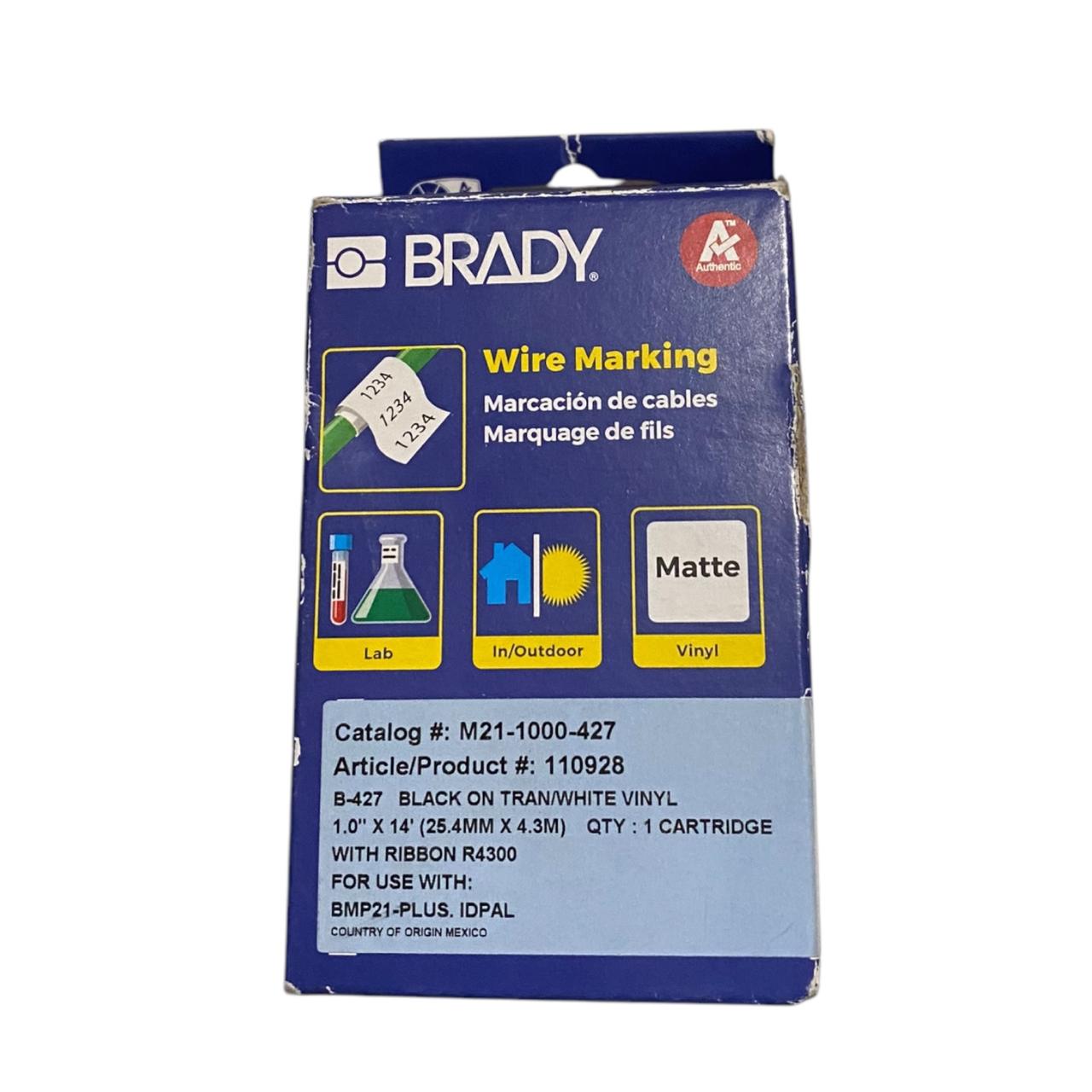 Brady M21-1000-427 marcadores imprimibles