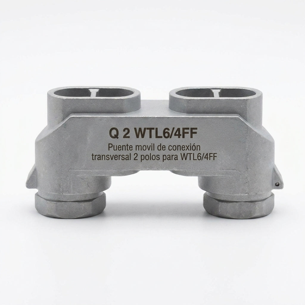 Q 2 WTL6/4FF Puente movil de conexión transversal 2 polos para WTL6/4FF de mm²
