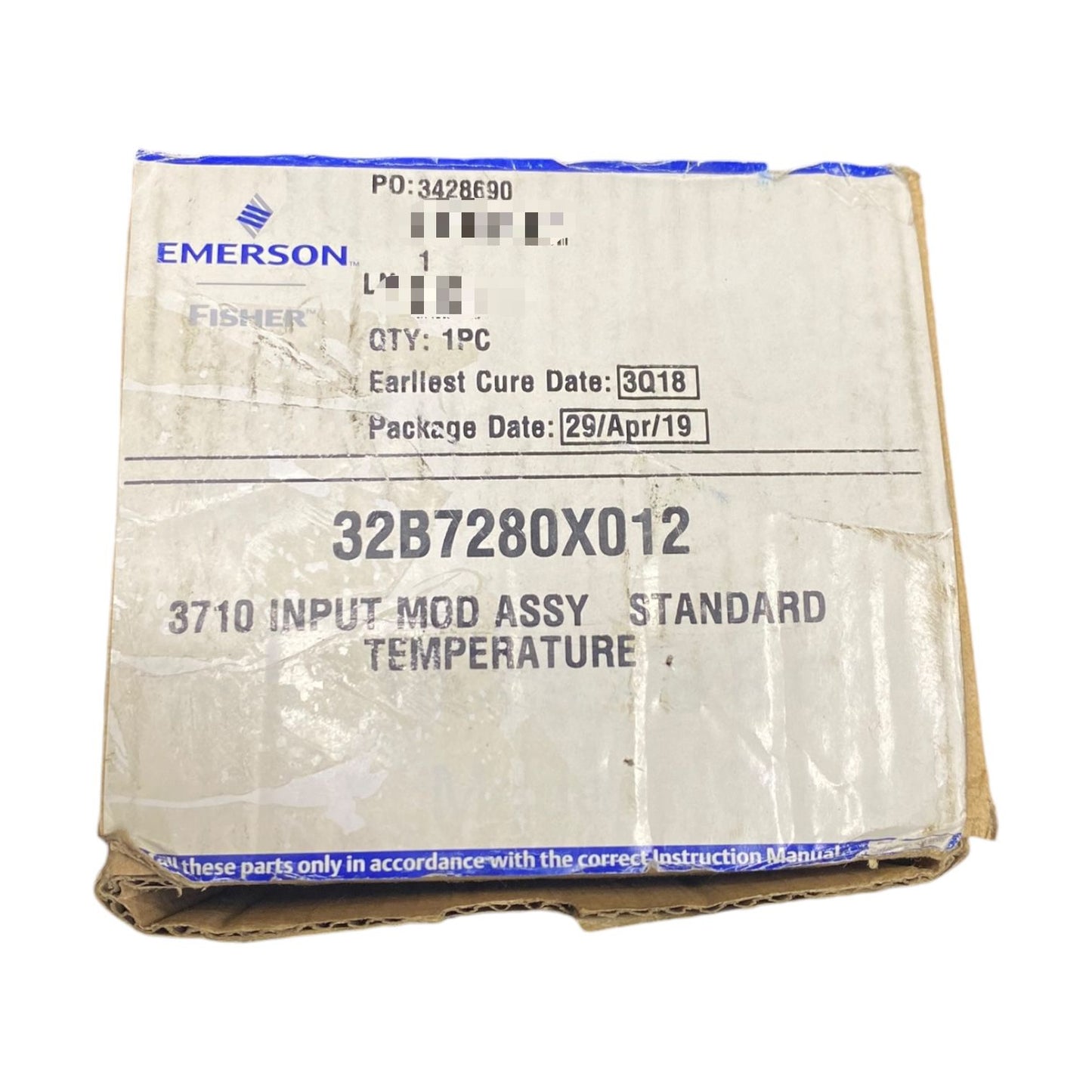 Emerson 32B7280X012 Entrada de temperatura estándar