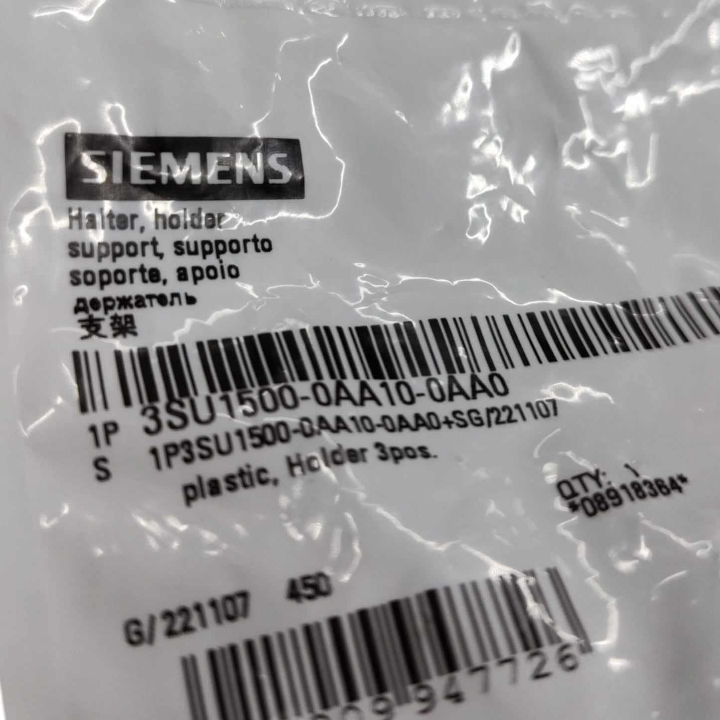 Siemens 3su1500-0aa10-0aa0 porta botones.