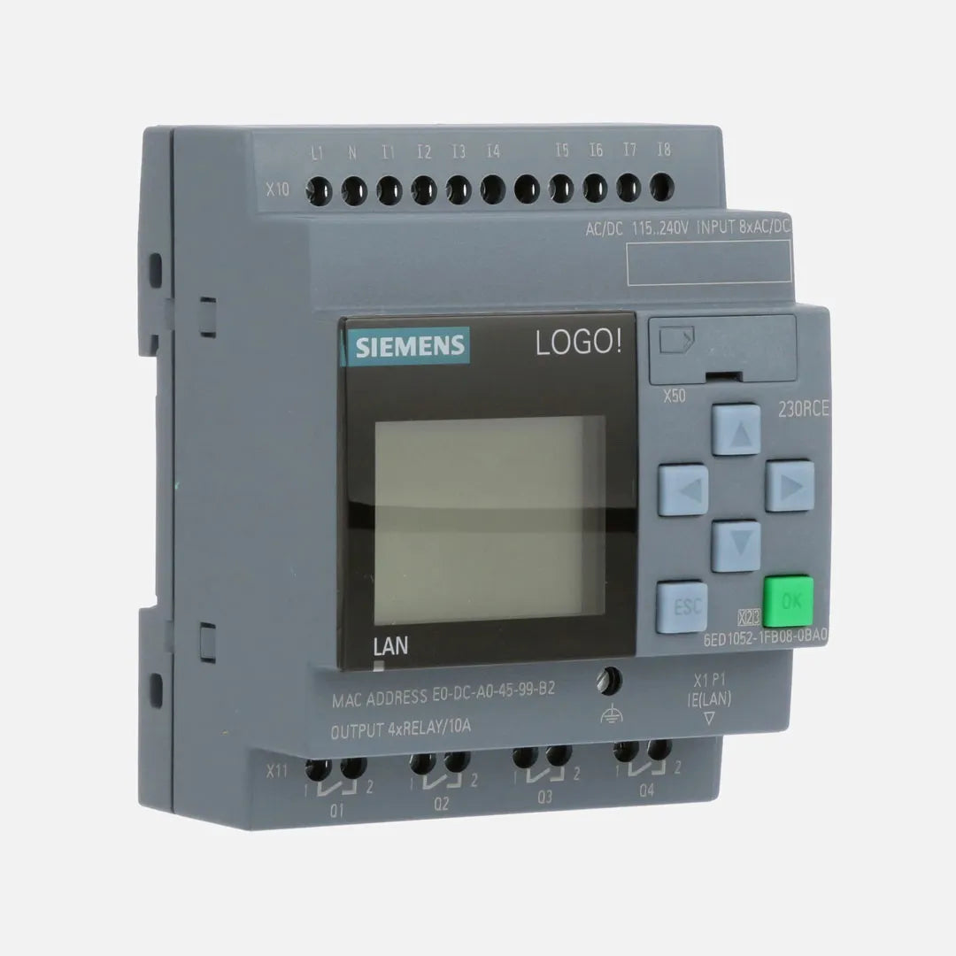 LOGO!12/24RCE LOGIC I/O: 12/24V DC/RELAY 8DI (4AI)/4 DO