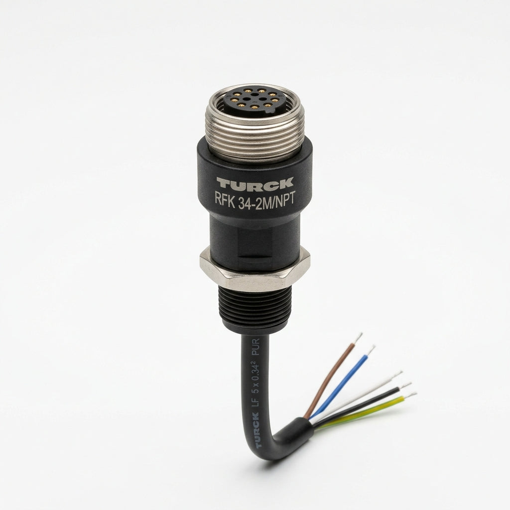 Turck Rfk 34-2m/npt conector industrial