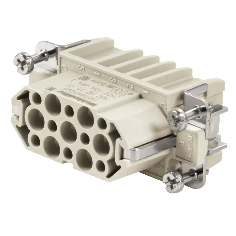 HDC HD 15 FC Inserto hembra para señales C/Crimpada 15P+PE 10A 250V Grupo 2