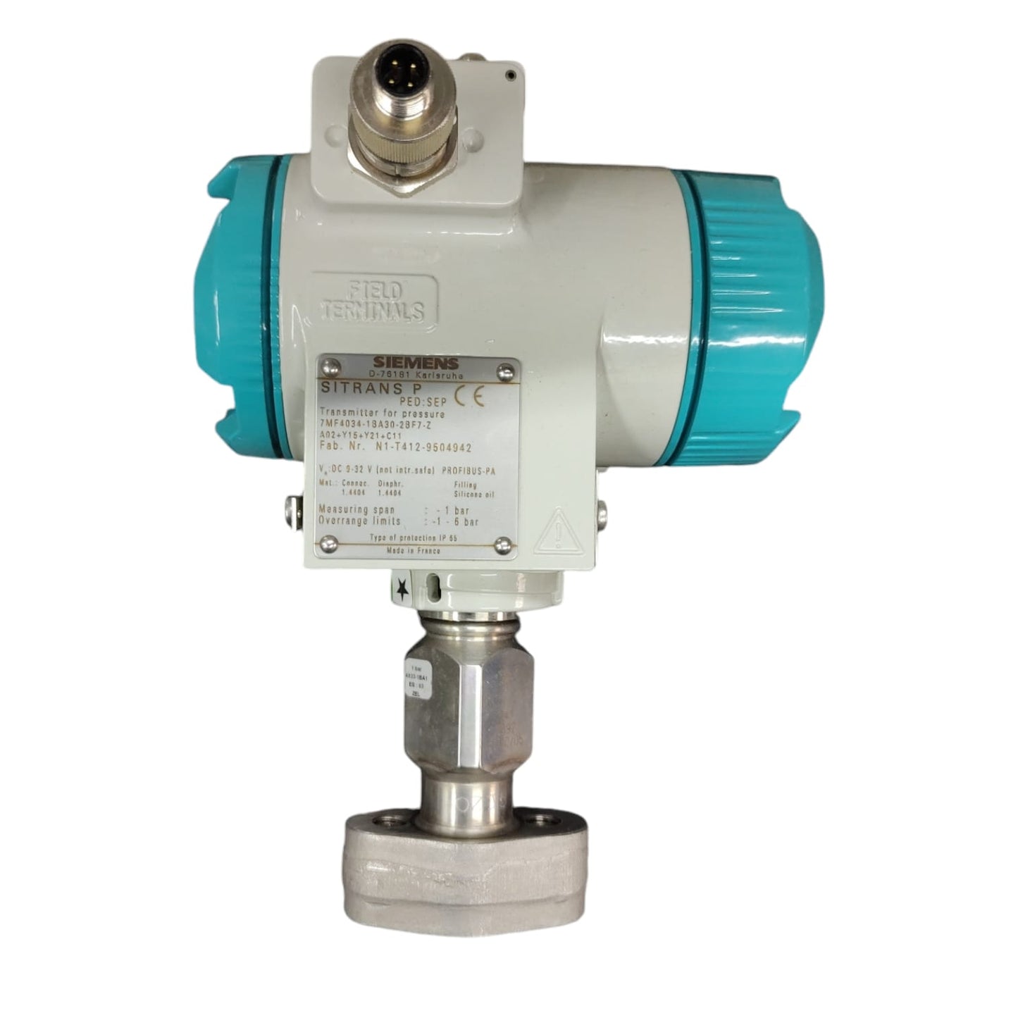 Siemens sitrans P 7mf4034-1ba30-2bf7-z transmisor de presión.