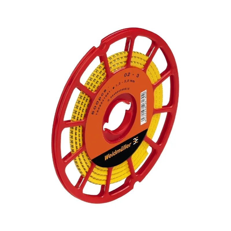 CLI C 02-3 GE/SW L CD Señalizador de cable en rollo 24-16AWG -L- Amarillo 500Pz