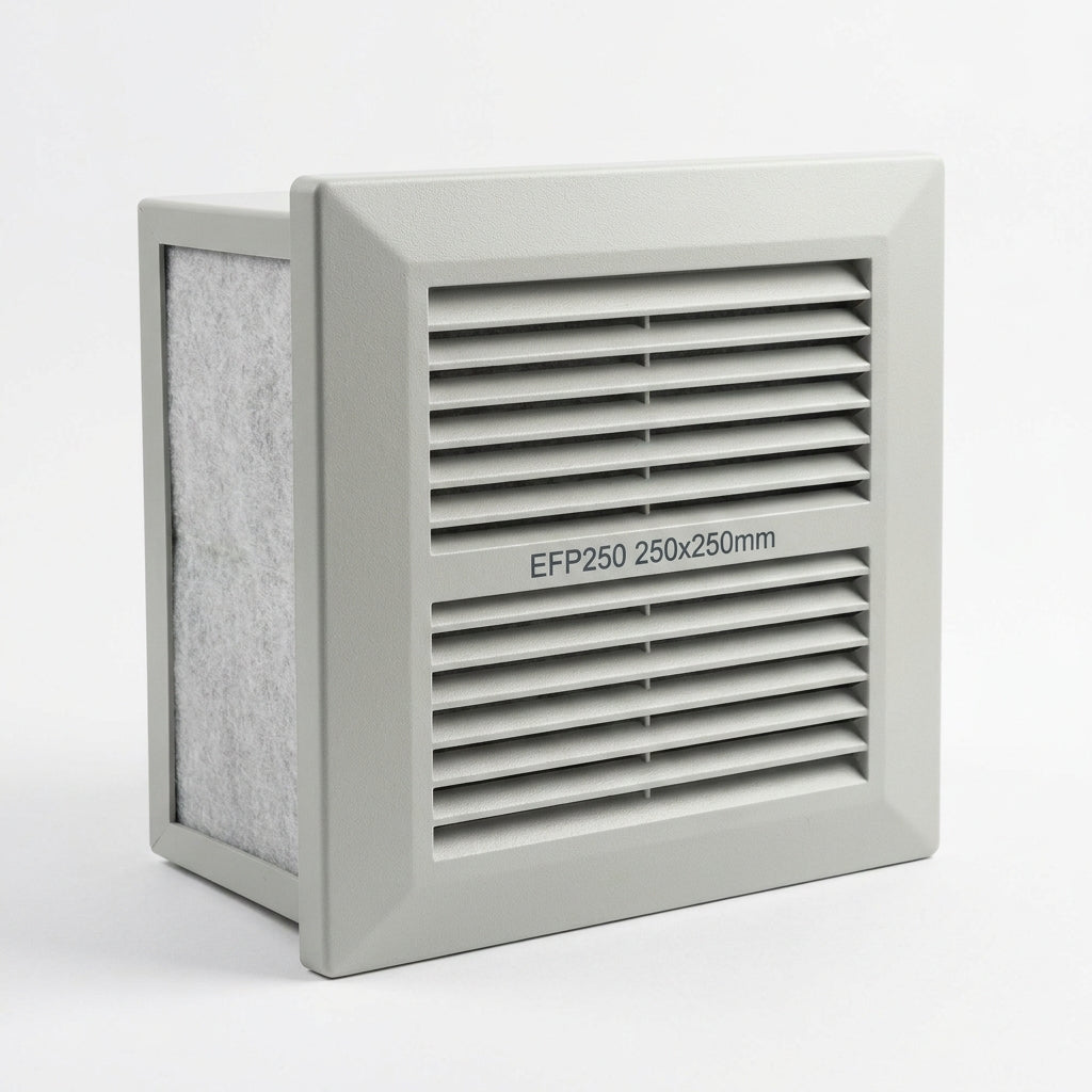 Filtro de salida con estera para EFP250 250X250mm RAL 7035
