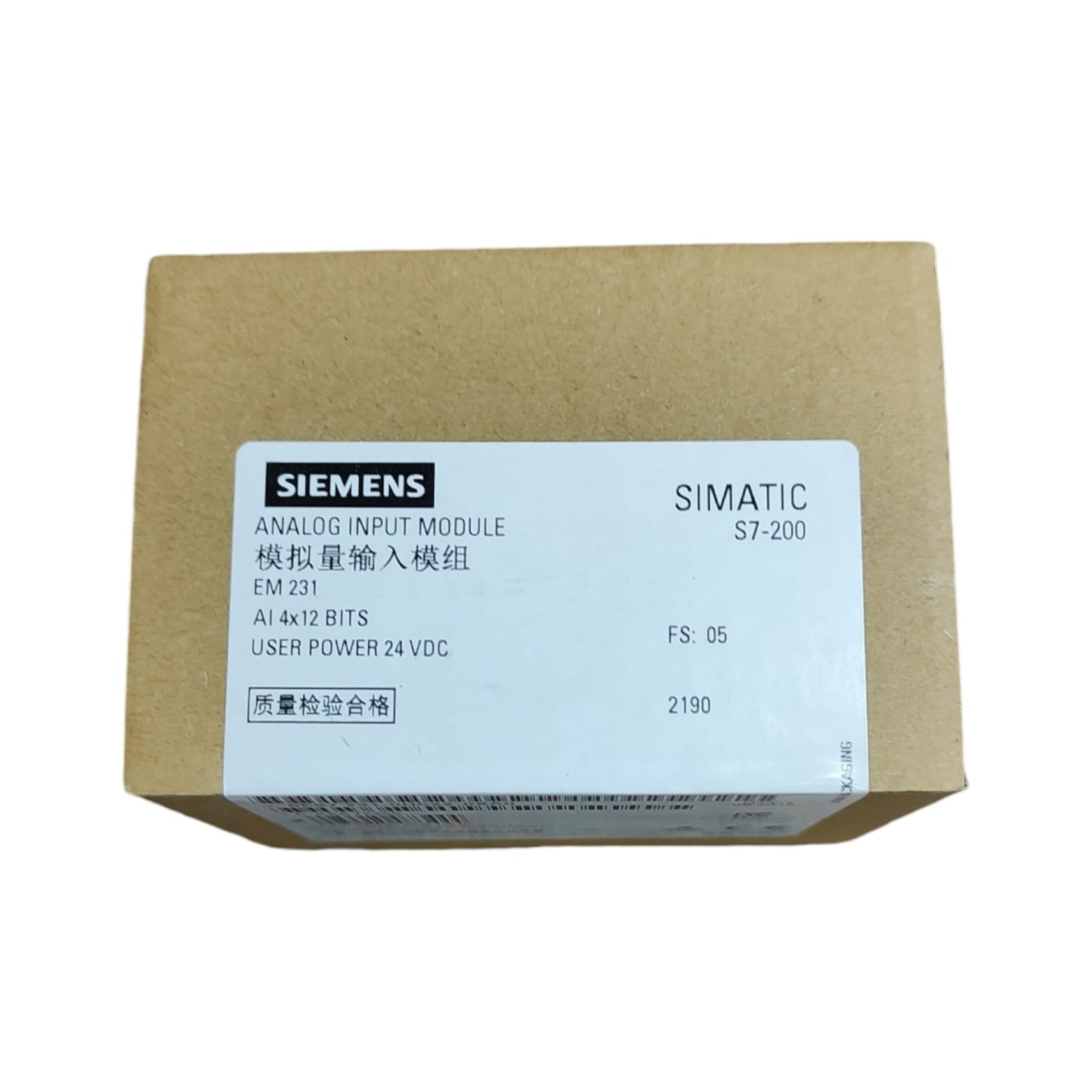 Siemens 6ES7 231-0HC22-0XA0 módulo de entrada analógica.