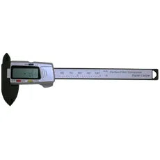 Pie de rey digital de fibra de carbono. Resolución 1/128″