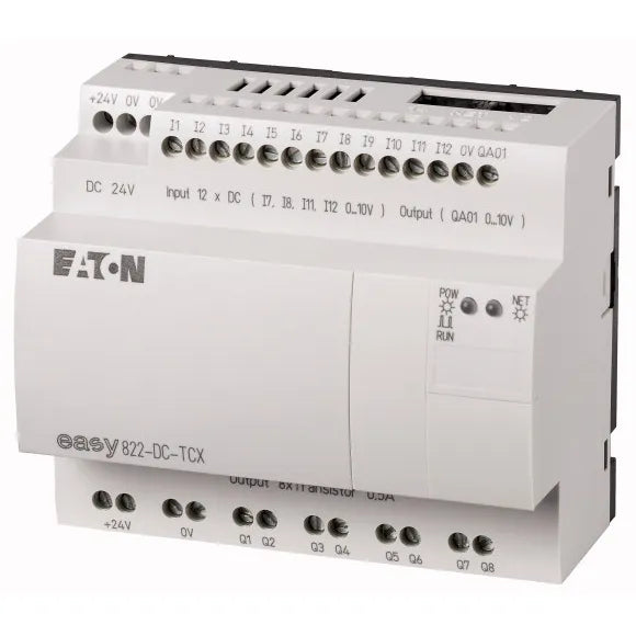 EASY822DC-TCX RELE 12E 8S 24VDC S/DISPL