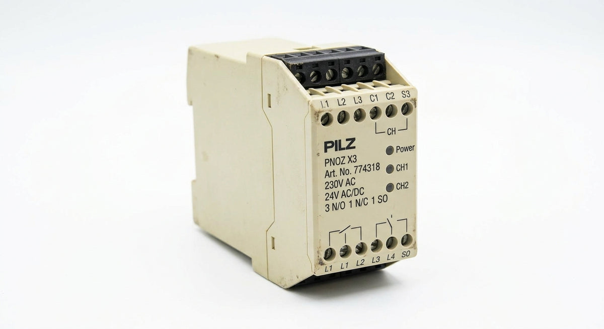 PILZ PNOZ X3 774318 230VAC 24VAC DC 3N/O 1N C 1SO