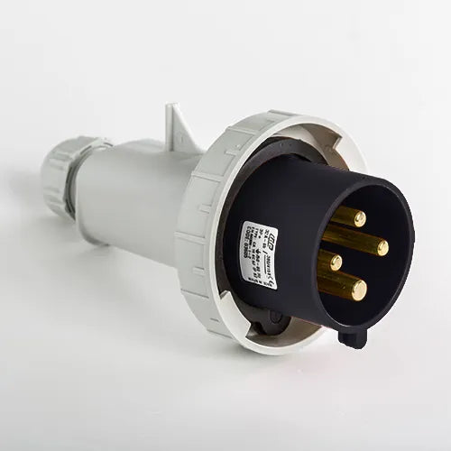 Clavija aérea 32A 3P+T 500VCA 7h Negro IP66-IP67