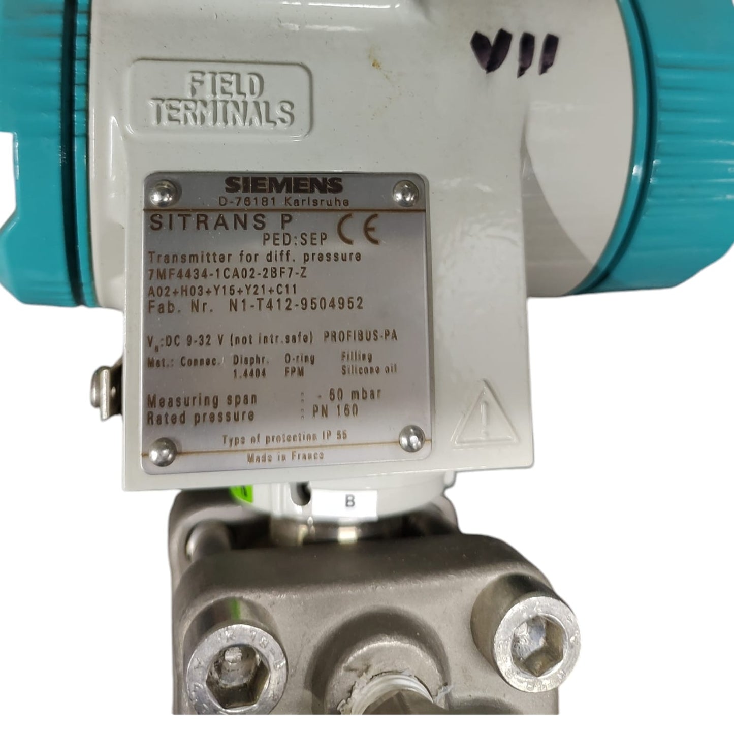 Siemens 7mf4434-1ca02-2bf7-z transmisor de presión