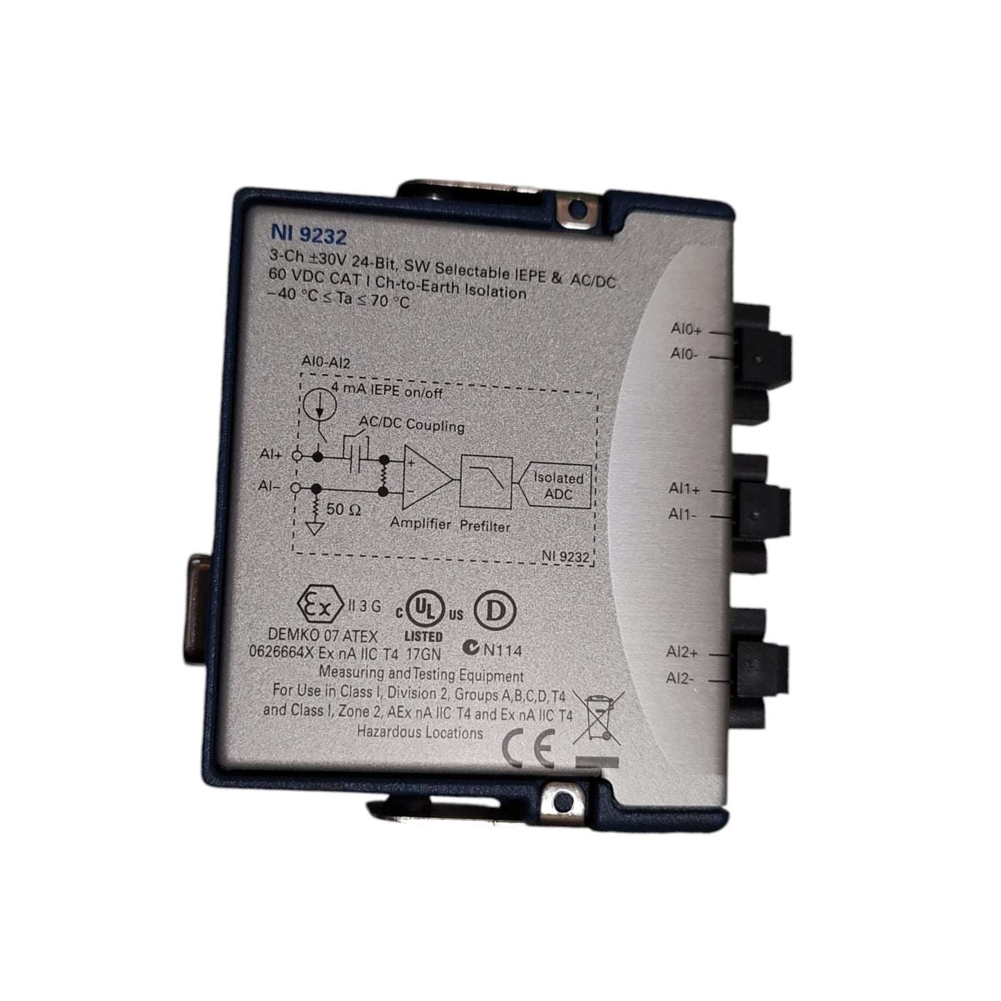 National instruments NI-9232 módulo de entrada analógica