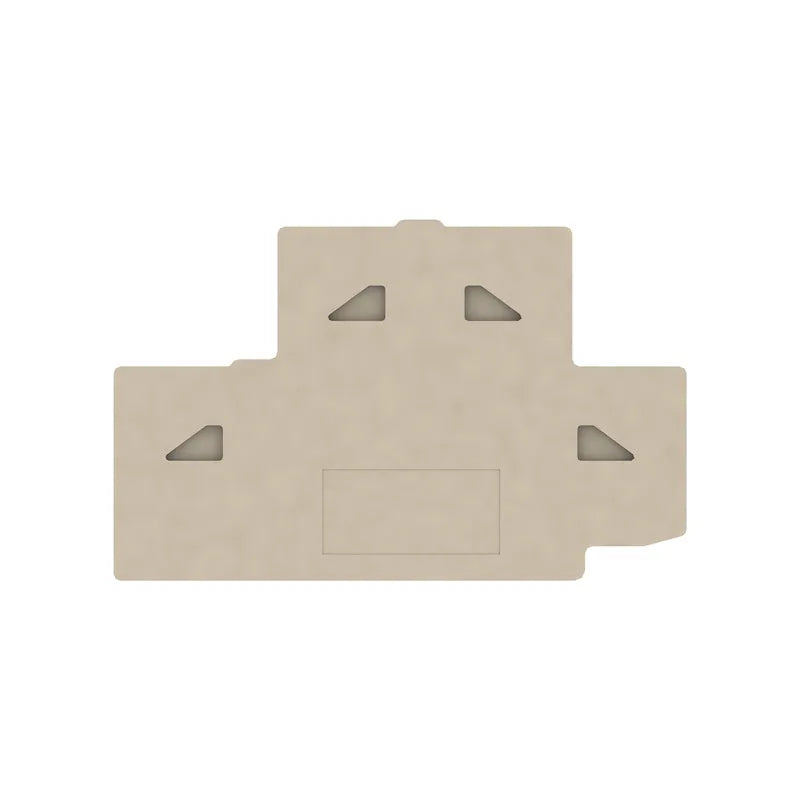 PAP PDK 2.5/4 Tapa final beige para clema PDK 2.5/4