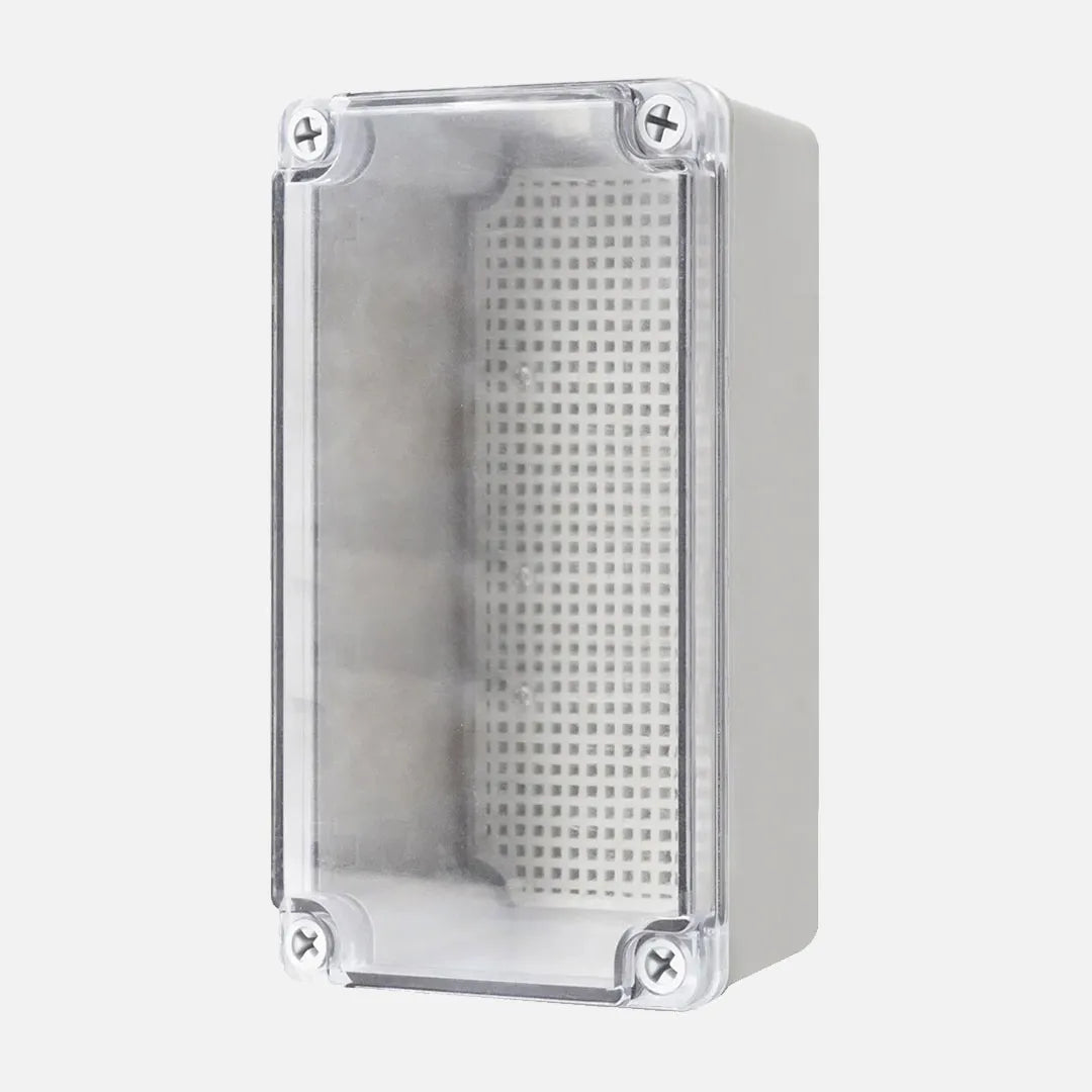 Caja de distribucion sobrep. p. trans. c/plat. 180HX80WX70Dmm Plastic PC IP67